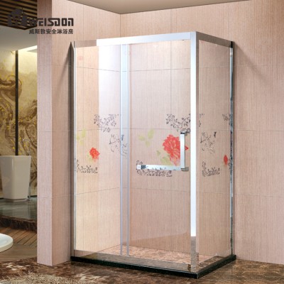 Custom Made Hotel Luxury Simple Shower Room Tempered Glass Shower Door